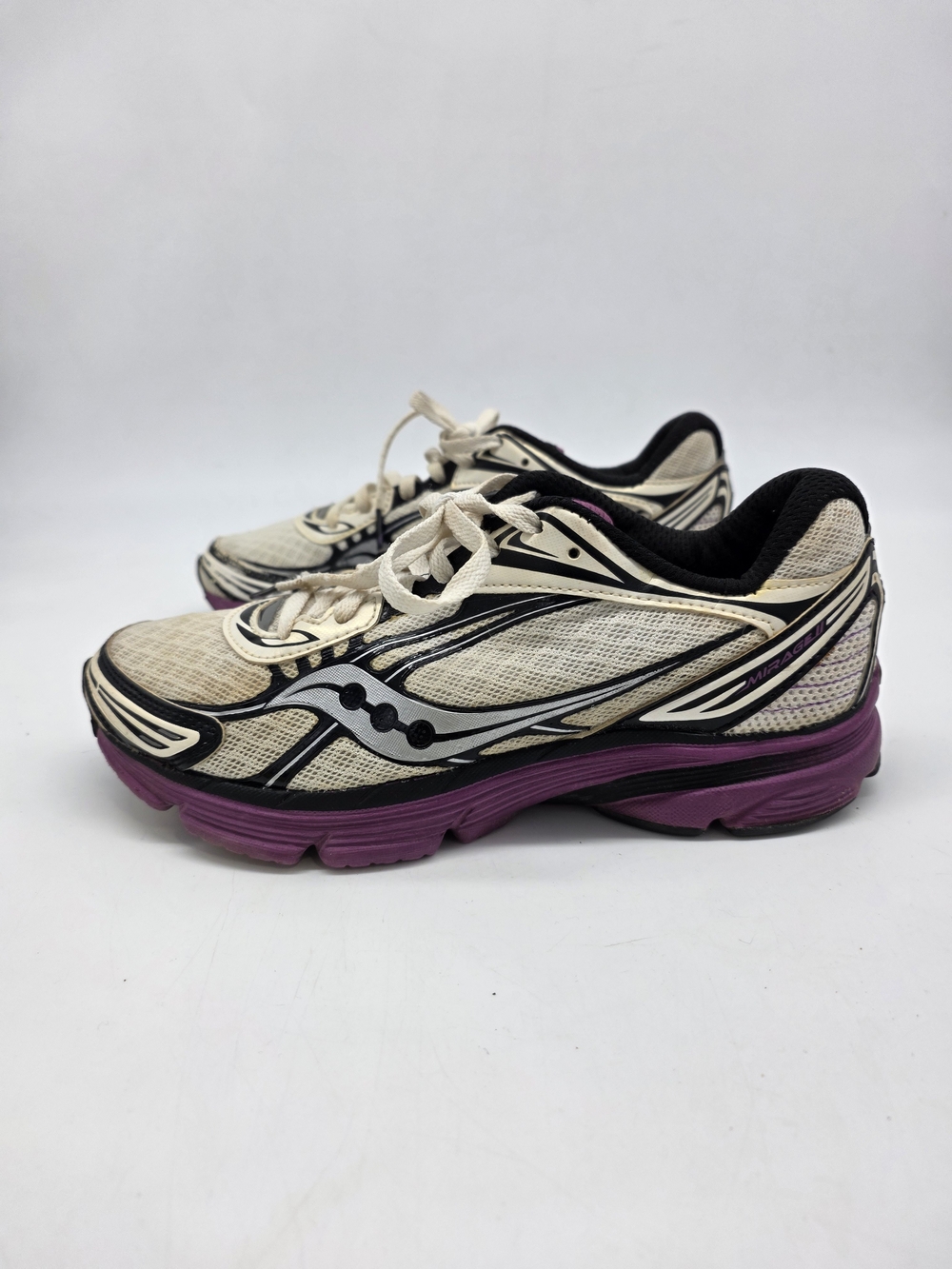 Saucony ProGrid Mirage 2 Running Shoes Womens 8.5 Purple Black Y2K 10151-1